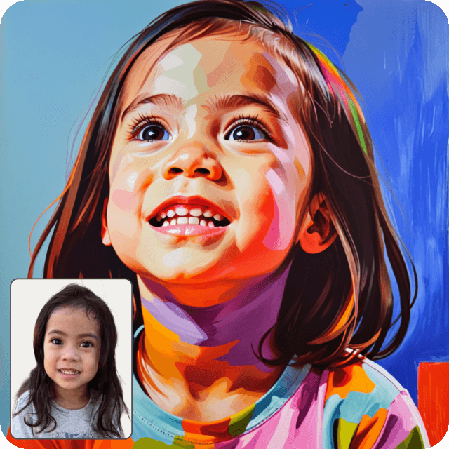 Portrait in the style of Paul Klee